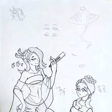 莎莎和曼曼擬人注意