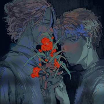 花瓶に触れた