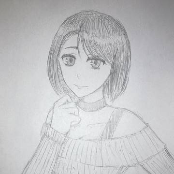 オリキャラ(冴島彩子) アナログ絵