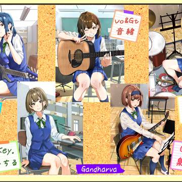 【ガールズバンド 影を踏む】Gandharvaメンバーたち