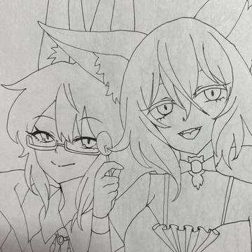 ケモノ美女2人