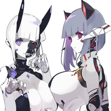 面がわれている（一部髪型変更版）