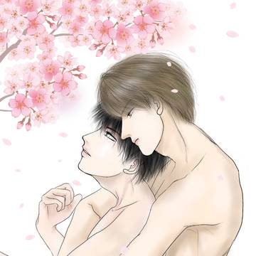 桜の下で