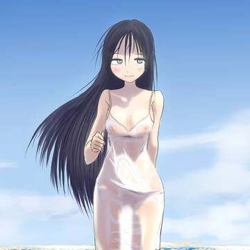 濡れ透け少女