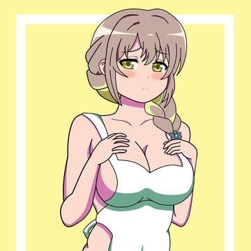 穏花裸エプロン