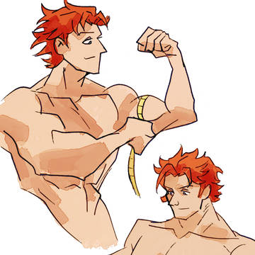 A man with muscles