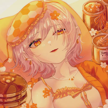 「パンケーキには蜂蜜をかけて…」