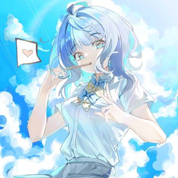 天蓝色