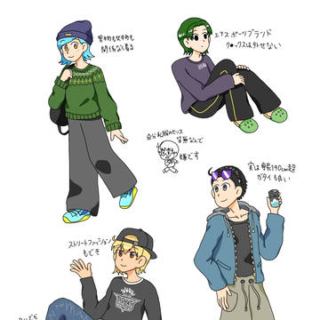 西原安取キャラ私服