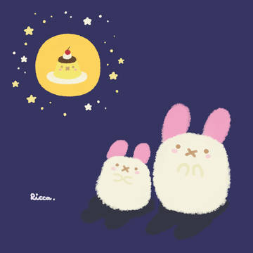 お月見プリン