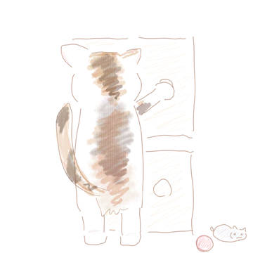 たてながのねこ。