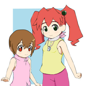 デジモンコラボ衣装な純米カリンちゃんと衣装交換ヒカリちゃん