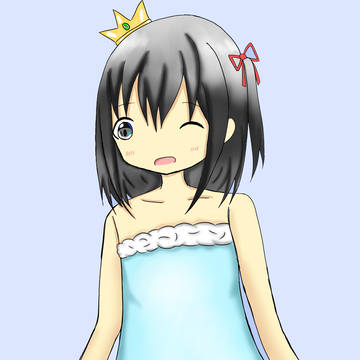 ドレスを着たうちの子佐奈ちゃん
