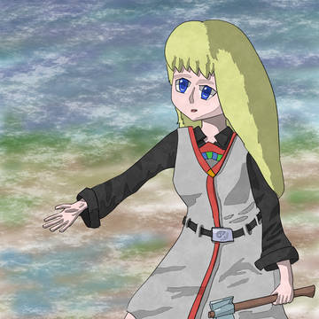 Axe girl