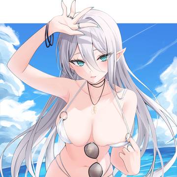 水着うちの子エルフさん