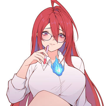 Liz at the office