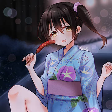 女装浴衣千春くん(♂)