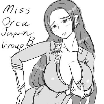 ミスオルカジャパン応援らくがき