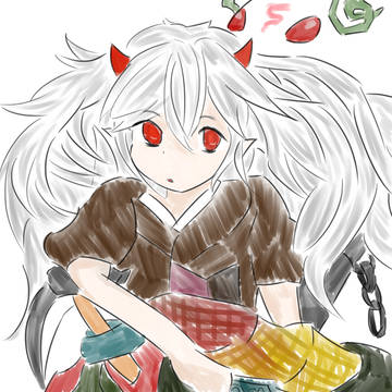 幽鬼うさぎ 色付き落書き