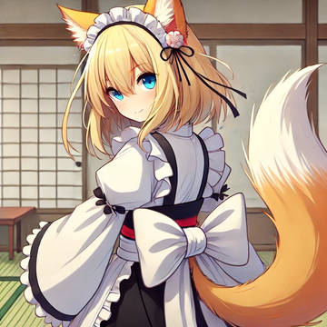 メイド服を着てみた「狐田弧春」