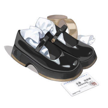 blue archive shoes doodle 6