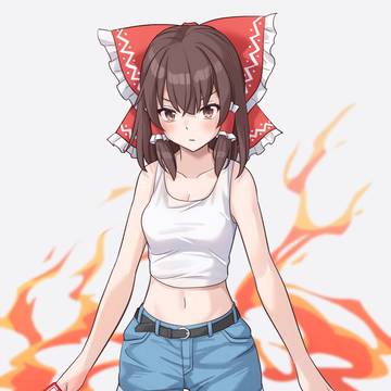 タンクトップ霊夢さん