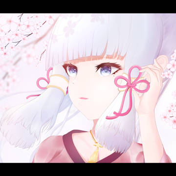 神里綾華 | 春の桜
