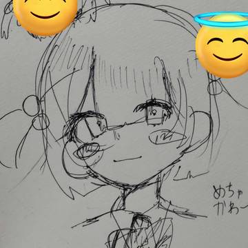 【奇跡】ぎゃんかわ絵書けました😭