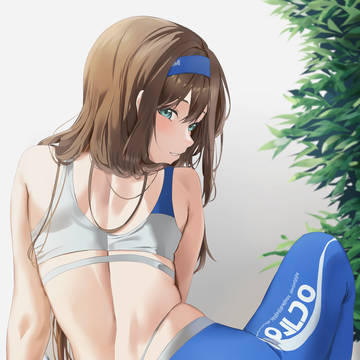 会員さんとストレッチ