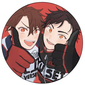 大遅刻ちあてとステッカーイラスト