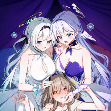 『捕まえた💚💙』