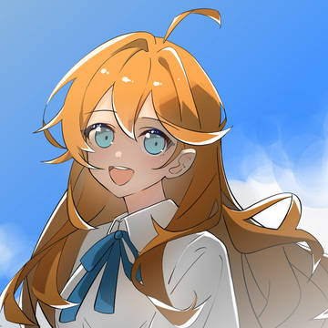 青空の下の女の子