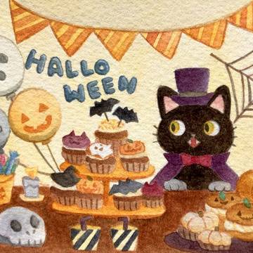ハロウィンのたべたいねこ2024