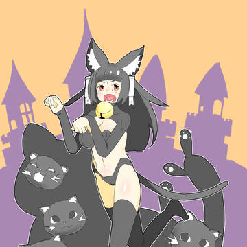 猫に紛れて
