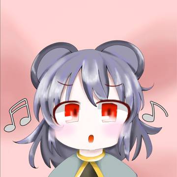 【仕事絵】ナズーリン 1枚目はリベンジ 2枚目は最初に描いてボツ