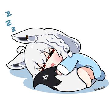 しっぽ抱きまくら😴💤
