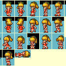 ロマサガ3風キャラドット ロールちゃん (FC版)