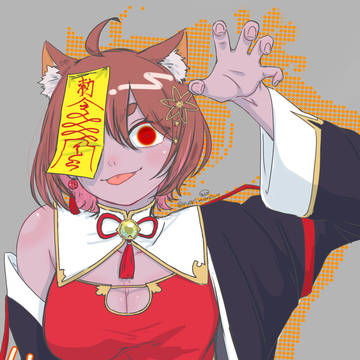 キョンシーネコ娘🐱