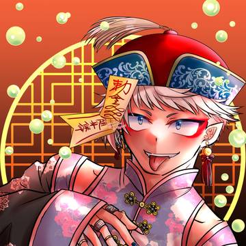 Happy Halloween　キョンシーコス白兎くん