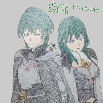 ベレト&ベレス先生お誕生日お祝いイラスト