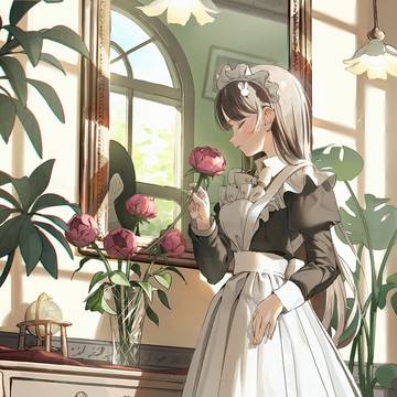 花とメイド