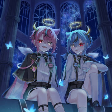 夜空の下で…🌙