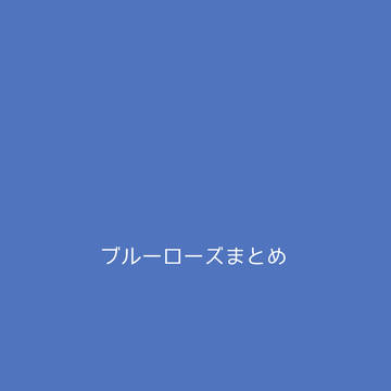 オリジナルブルーローズ隊まとめ