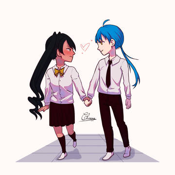 Chibi couple art