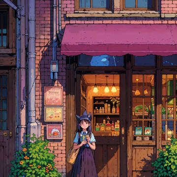 Witch's Evening at Magic Shop