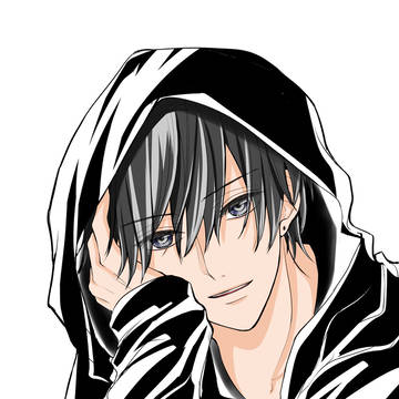 パーカー男子