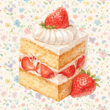 イチゴのショートケーキ