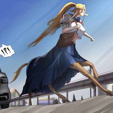 Centaur Girl Bread Running