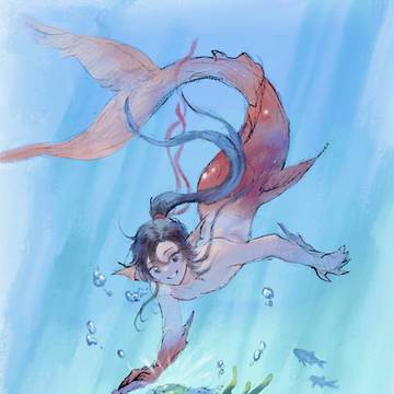 龍と人魚AU漫画