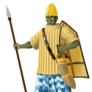Ngrakwe tribe's warrior